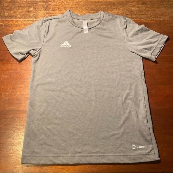 ADIDAS Aeroready Grey T-Shirt, Youth - Picture 4 of 7